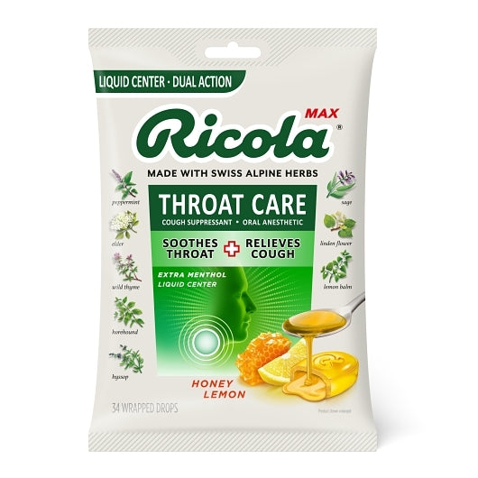 Ricola Max Throat Care Honey Lemon, 6 x 3.8 oz Case - Pantry Ingredients - image 2