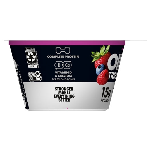 Oikos Triple Zero Mixed Berry Yogurt, 12 x 5.3 oz Case - DOT product image 2