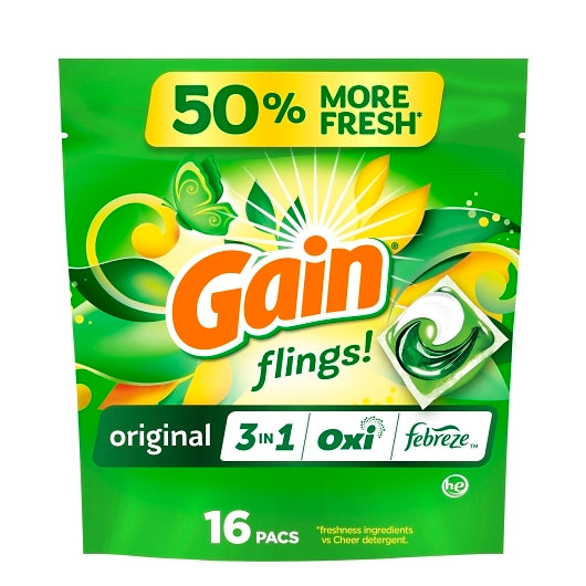 Gain Detergent Liquid Pods, 6 x 310 GR Case - Cleaners & Sanitizers