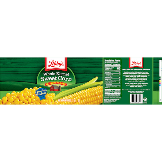 Seneca Vacuum Pack Whole Kernel Sweet Corn, 6 x 75 oz Case - DOT product image 8