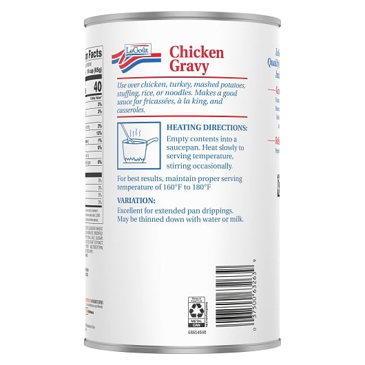LeGout Heat & Serve Chicken Gravy, 12 x 48 oz Case - DOT product image 8