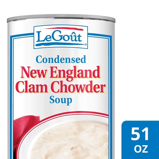 LeGout New England Clam Chowder Soup, 12 x 50 oz Case - DOT product image 2