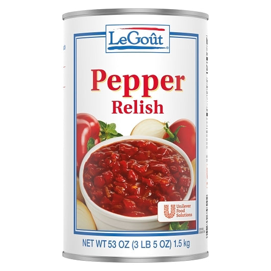 Pepper Relish Bulk, 6 x 3 lb Case - DOT product image 2