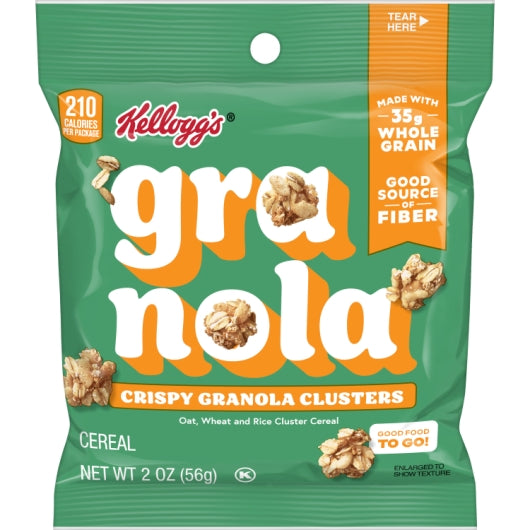 Kellogg's Low Fat Granola Cereal, 48 x 2 oz Case - Breakfast Foods - image 2