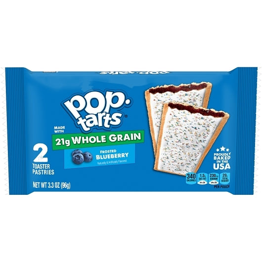 Kelloggs Pop Tarts Whole Grain Frosted Blueberry Pastry, 12 x 6 x 3.3 oz Case - DOT product image 2