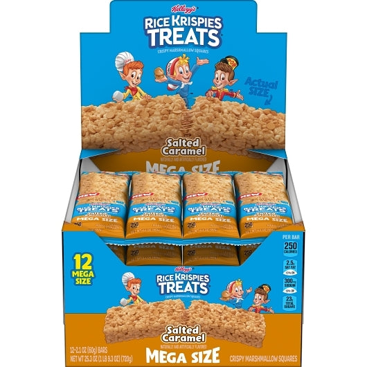 Kellogg's Rice Krispies Treats Squares Caramel, 6 x 12 x 2.1 oz Case - Rice & Grains - image 2
