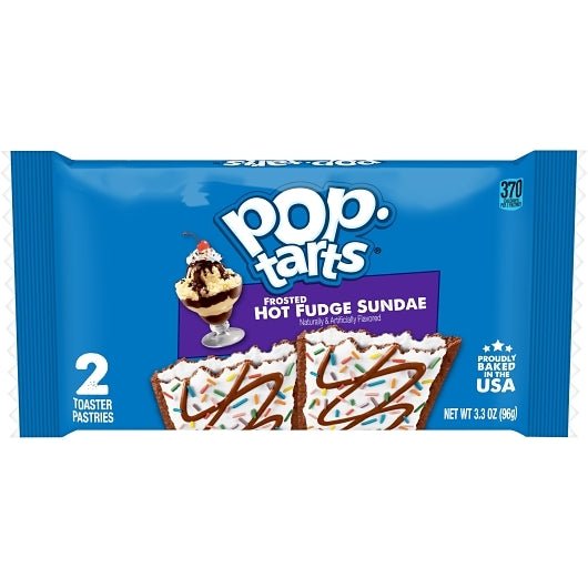Pop Tarts Ice Pop-Tarts Frosted Open & Fold Display Hot Fudge Sunday Pastry, 12 x 6 x 3.3 oz Case - DOT product image 2