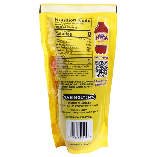 Van Holten's Chamoy Mega Jumbo Pickle Pouches, 12 x 1 each Case - Condiments & Sauces - image 2
