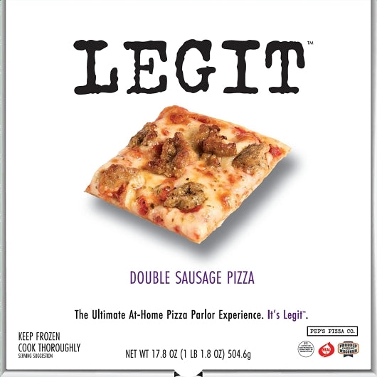 Pep's Legit Stone-baked Crispy Tavern Style Double Sausage Pizza, 6 x 17.8 oz Case - Prepared Foods - image 2