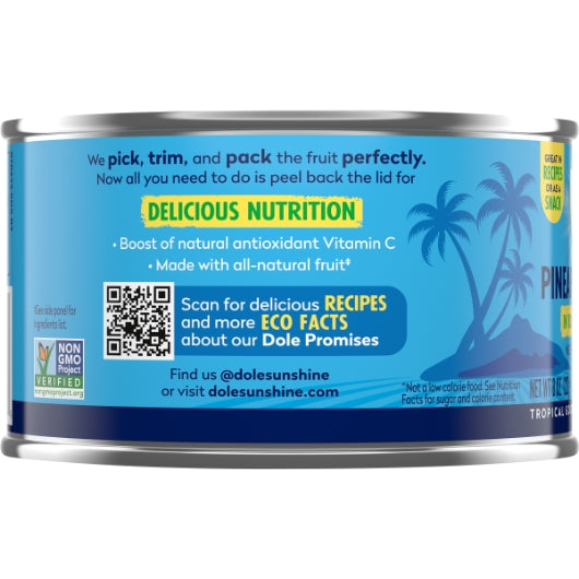 Dole Fancy Pineapple Chunks in Juice, 12 x 8 oz Case - DOT product image 8