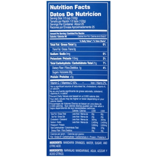 Dole Mandarin Oranges in Light Syrup, 6 x 106.187 oz Case - DOT product image 8