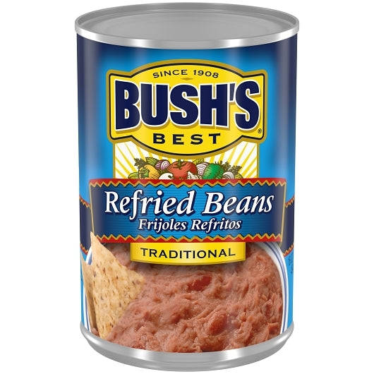 Bush's Best Traditional Refried Beans, 12 x 16 oz Case - Beans & Legumes - image 2