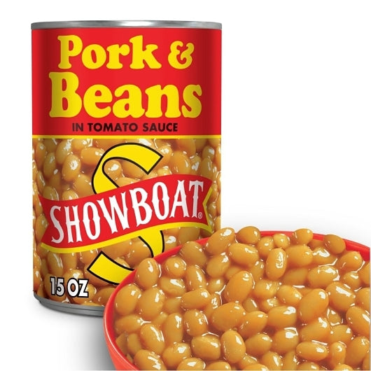 Showboat Pork & Beans Beans, 12 x 15 oz Case - DOT product image 7