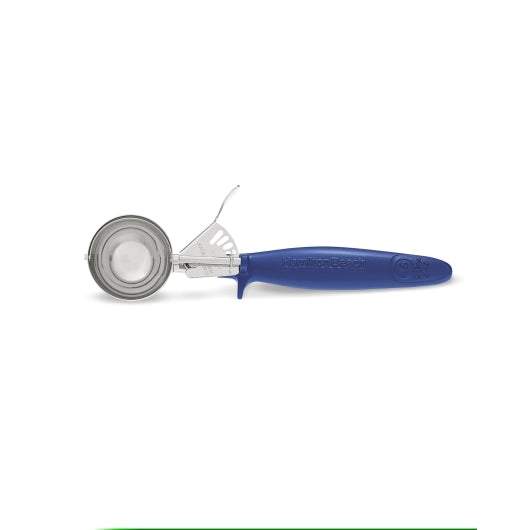 Hamilton Beach 2.07 Ounce Microban Stainless Steel Ergogrip Blue Disher, 1 x 1 each Case - Kitchen Equipment