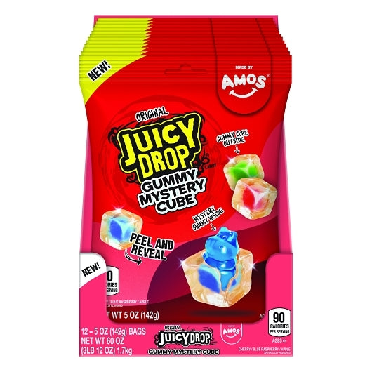 Juicy Drop Original Gummy Mystery Cube Peg Bag, 12 x 5 oz Case - Disposables - image 2