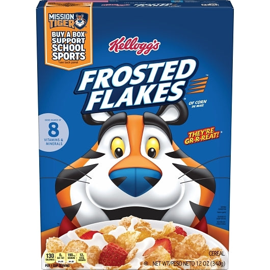 Kellogg's Frosted Flakes Original Cereal, 18 x 12 oz Case - Breakfast Foods - image 2