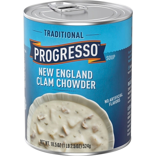 Progresso New England Clam Chowder Soup, 12 x 18.5 oz Case - DOT product image 8