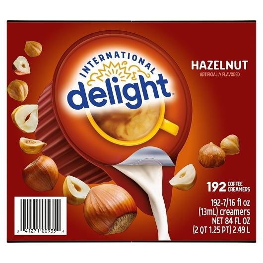 International Delight Hazelnut Liquid Creamer Single Serve, 1 x 192 x 192 ct Case - DOT product image 2