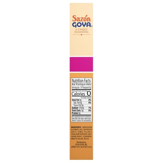 Goya Sazon Coriander & Annatto Jumbo Pack, 15 x 6.33 oz Case - DOT product image 5