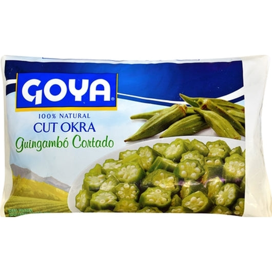 Goya Frozen Cut Okra, 12 x 16 oz Case - Frozen Vegetables & Sides