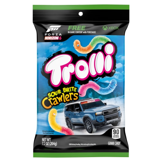 Trolli Sour Brite Crawler Peg, 9 x 7.2 oz Case - Candy & Confections - image 2