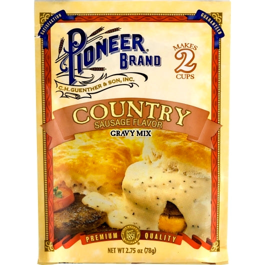 Pioneer Country Sausage Gravy Mix Packets, 24 x 2.75 oz Case - Meat, Poultry & Seafood - image 2