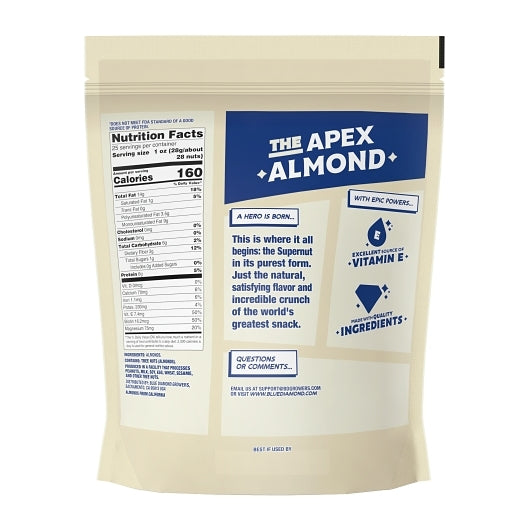 Blue Diamond Almonds Whole Natural, 6 x 25 oz Case - Nuts & Seeds - image 2