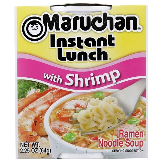 Maruchan Shrimp Ramen Noodle Soup, 12 x 2.25 oz Case - DOT product image 2