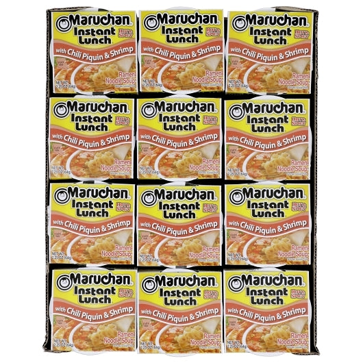 Maruchan Hot & Spicy With Chili Piquin & Shrimp Flavored Ramen Noodle Soup, 12 x 2.25 oz Case - DOT product image 6