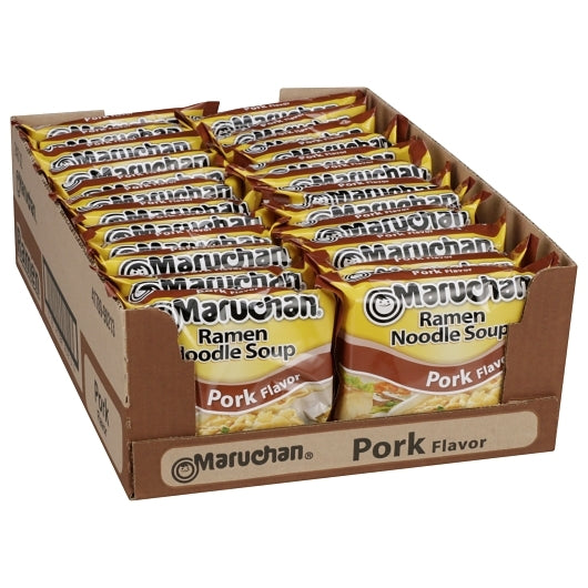Maruchan Pork Flavored Ramen Noodle Soup, 24 x 3 oz Case - DOT product image 2