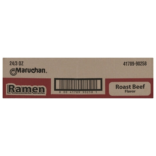 Maruchan Roast Beef Flavored Ramen Noodle Soup, 24 x 3 oz Case - DOT product image 8
