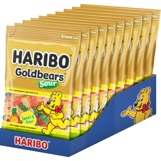 Haribo Goldbears Confectionery Sour Gummy Candy, 10 x 7 oz Case - Candy & Confections - image 2