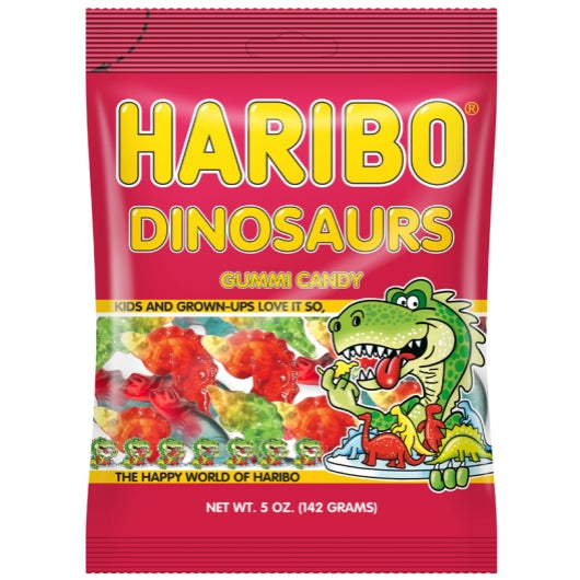 Haribo Dinosaurs Gummy Candy, 12 x 5 oz Case - DOT product image 2