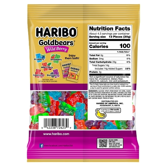 Haribo Wild Berry, 12 x 5 oz Case - Candy & Confections - image 2