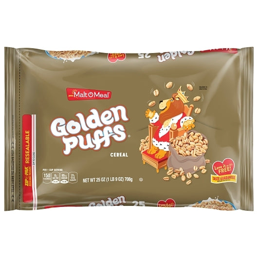 Malt O Meal Golden Puffs, 6 x 25 oz Case - Breakfast Foods - image 2
