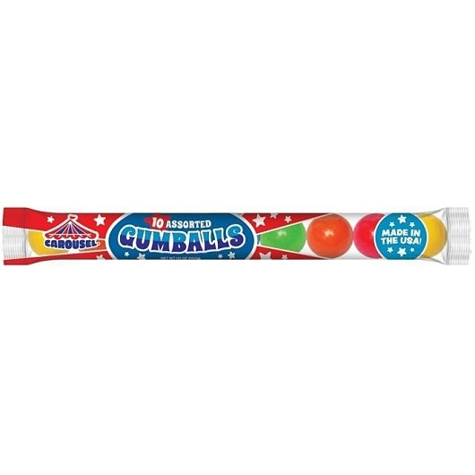 Carousel 10 Gumball Tube, 12 x 4 x 1 each Case - Candy & Confections - image 2