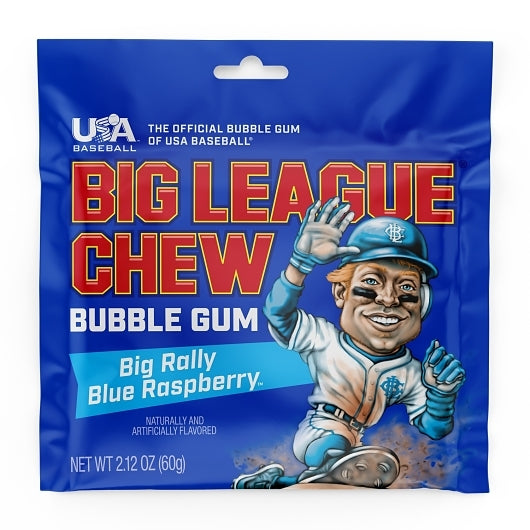 Big League Chew BLUE RASPBERRY, 9 x 12 x 2.12 oz Case - DOT product image 2