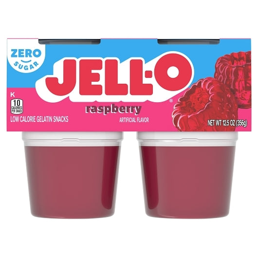 Jell O Sugar Free Ready To Eat Raspberry Dessert, 6 x 12.5 oz Case - DOT product image 2