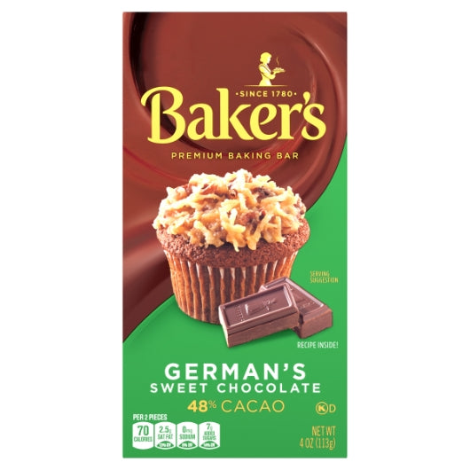 Baker's BAKER CHOCOLATE GERMAN, 12 x 113 GR Case - DOT product image 2