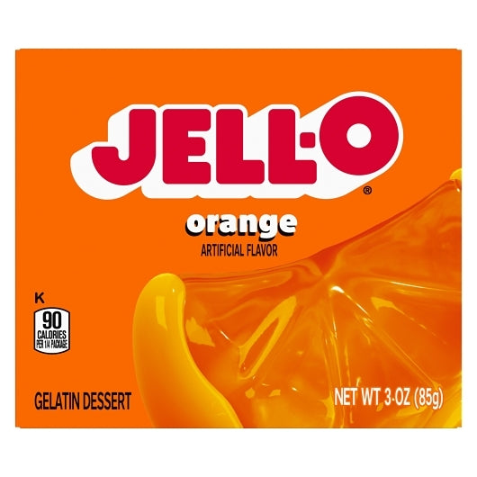 Jell-O Orange Flavored Gelatin Mix, 24 x 85 GR Case - DOT product image 2