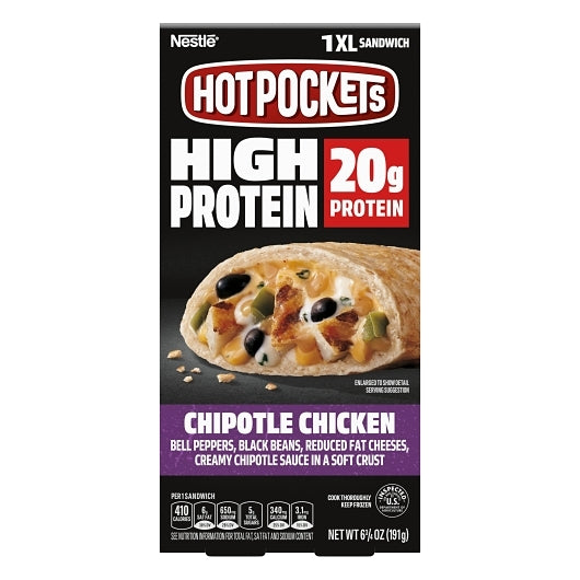Hot Pocket High Protein Chipotle Chicken, 12 x 6.75 oz Case - Spices Seasonings - image 2