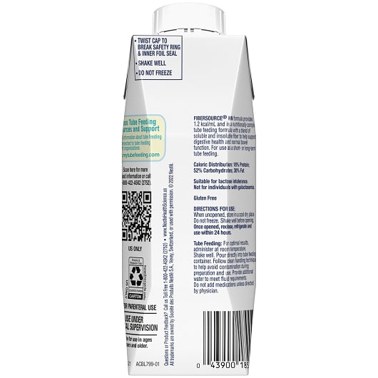 Fibersource Hn Malnutrition - Liquid High Cal High Nitro Liquid Formula, 24 x 8.45 fl oz Case - DOT product image 4