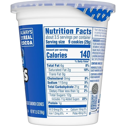 Oreo Go-Paks! Mini Cookie, 12 x 3.5 oz Case - DOT product image 8
