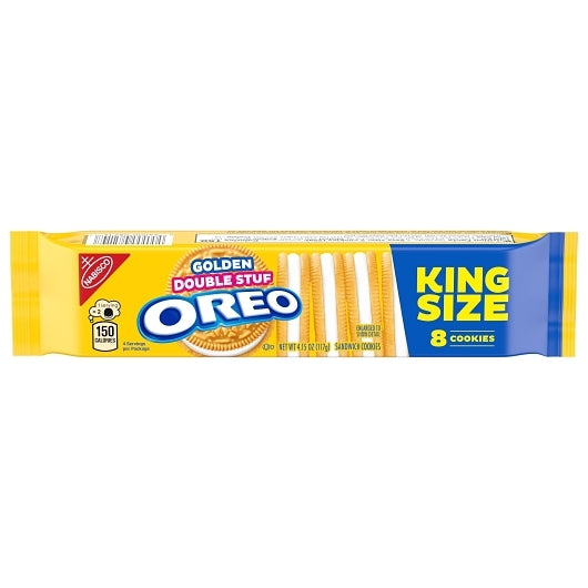 Oreo Nabisco Golden Double Stuf King Size Cookies, 2 x 12 x 4.15 oz Case - Bakery & Desserts - image 2