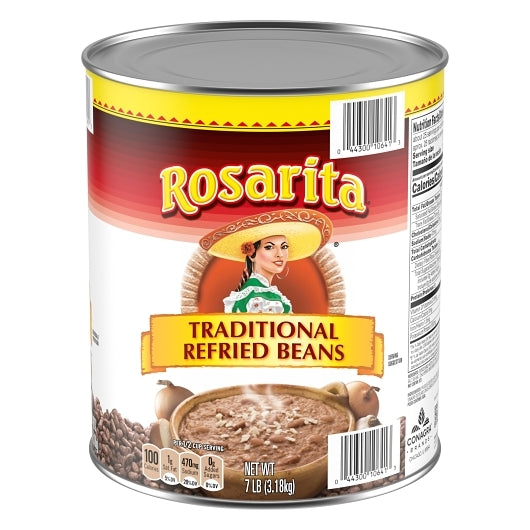 Rosarita Original Refried Beans, 6 x 112 oz Case - Beans & Legumes - image 2