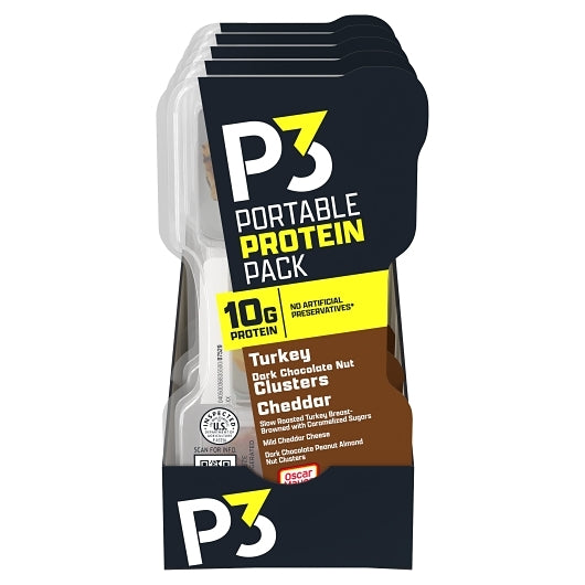 Oscar Mayer P3 Portable Protein Pack Turkey, Mild Cheddar Cheese, Dark Chocolate Peanut Almond Cluster, 2 x 5 x 56 GR - DOT product image 2