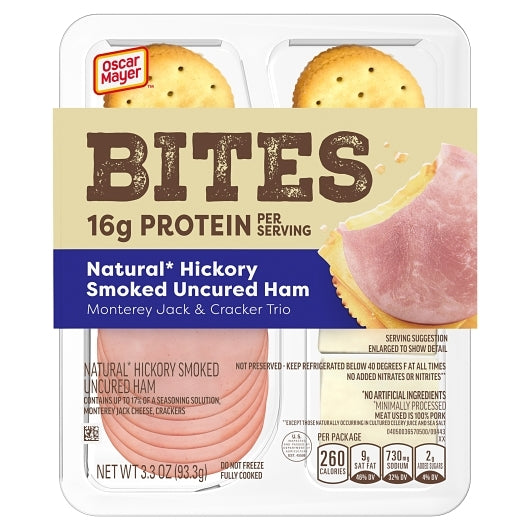 Oscar Mayer Ham, Monterey Jack & Cracker Trio, 7 x 3.3 oz Case - DOT product image 2
