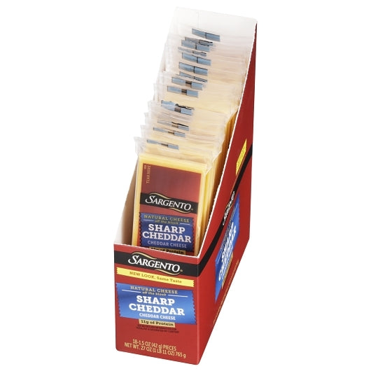 Sargento Sharp Cheddar Cheese Snack, 4 x 18 x 1.5 oz Case - DOT product image 8