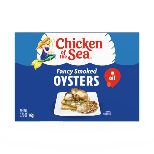 Chicken Of The Sea Smoked Oysters In Oil, 18 x 3.75 oz Case - DOT product image 2