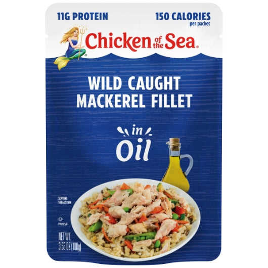 Chicken Of The Sea Mackerel Soy Oil Pouch, 24 x 3.53 oz Case - Pantry Ingredients - image 2
